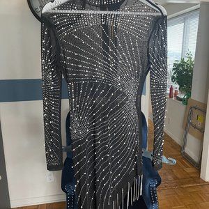 RANFARE -Women Sexy Hot Drilling Process Sexy Dress Party Club Night Dress